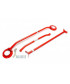 Kit de 3 barres anti rapprochement acier rouge