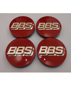 Caps BBS 80mm 3D Rouge/Chrome