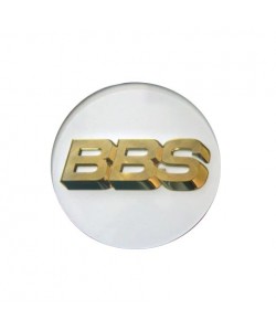 Logo BBS 3D hypersilver/or x 4