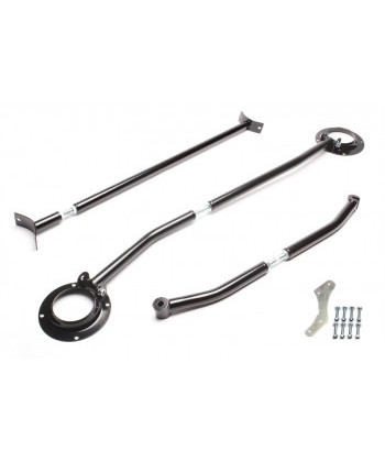 Kit de 3 barres anti rapprochement acier noir