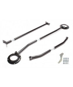 Kit de 3 barres anti rapprochement acier noir