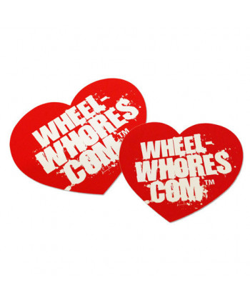 Sticker Wheel Whores "Big Red Heart"